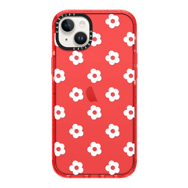 CASETiFY iPhone 14 Plus Case レッド インパクトケース Floral フローラル Ditsy Daisies - White Mother's Day CASETiFY iPhone 14 Plus Case レッド インパクトケース Floral フローラル Ditsy Daisies - White Mother's Day