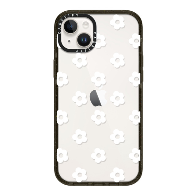 CASETiFY iPhone 14 Plus ケース ブラック インパクトケース Floral フローラル Ditsy Daisies - White Back to School CASETiFY iPhone 14 Plus ケース ブラック インパクトケース Floral フローラル Ditsy Daisies - White Back to School