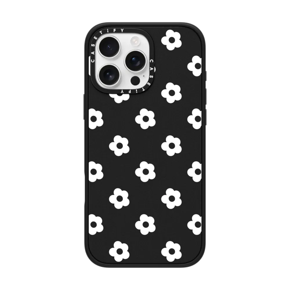 Impact iPhone 16 Pro Max Case MagSafe Compatible - Ditsy Daisies - White