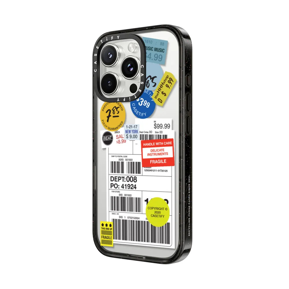 Impact iPhone 16 Pro Max Case - Label Sticker Design 2
