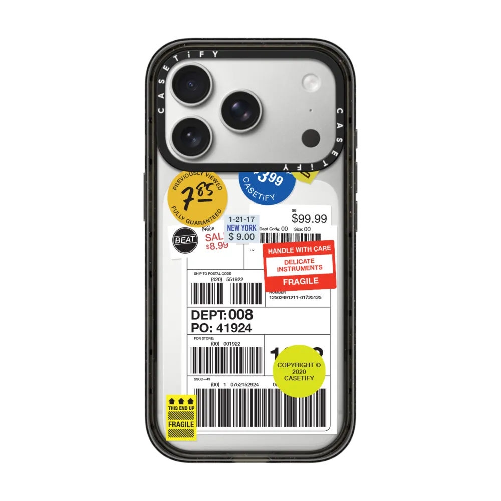 Impact iPhone 17 Pro Case - Label Sticker Design 2