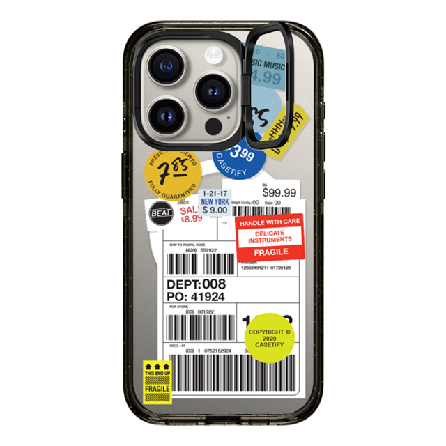 CASETiFY iPhone 15 Pro ケース ブラック インパクトリングスタンドケース MagSafe対応 Sticker ステッカー Label Sticker Design 2 Father's Day CASETiFY iPhone 15 Pro ケース ブラック インパクトリングスタンドケース MagSafe対応 Sticker ステッカー Label Sticker Design 2 Father's Day