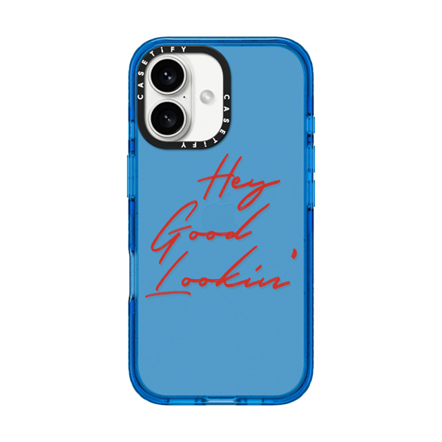CASETiFY iPhone 16 Case スカイブルー Impact Case Quote,Typography HEY GOOD LOOKIN' CASETiFY iPhone 16 Case スカイブルー Impact Case Quote,Typography HEY GOOD LOOKIN'