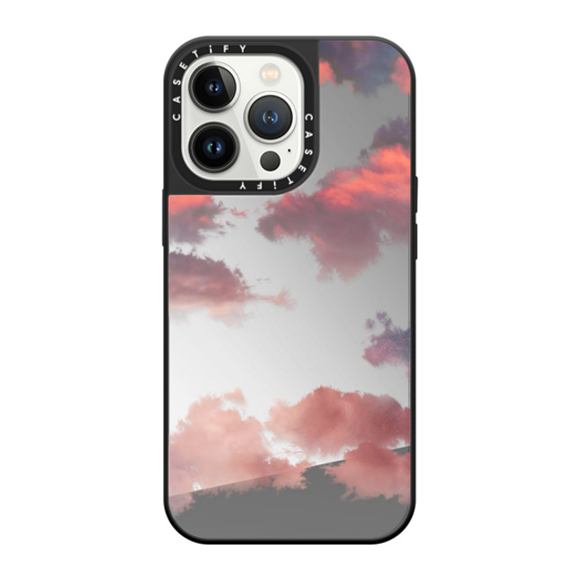 CASETiFY iPhone 13 Pro Case Silver on Black ミラーケース MagSafe対応 Cloud Cloud Clouds Mother's Day CASETiFY iPhone 13 Pro Case Silver on Black ミラーケース MagSafe対応 Cloud Cloud Clouds Mother's Day