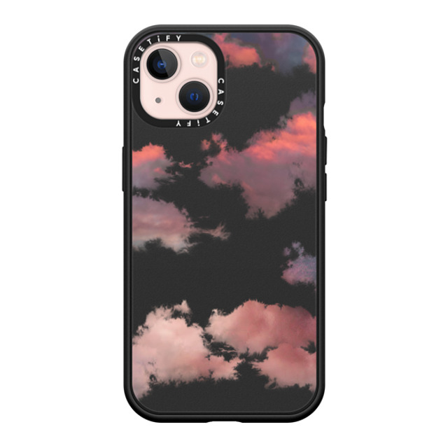 CASETiFY iPhone 13 ケース マットブラック インパクトケース MagSafe対応 Cloud Clouds