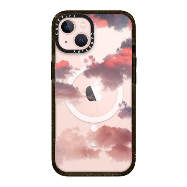 CASETiFY iPhone 13 ケース ブラック インパクトケース MagSafe対応 Cloud Clouds