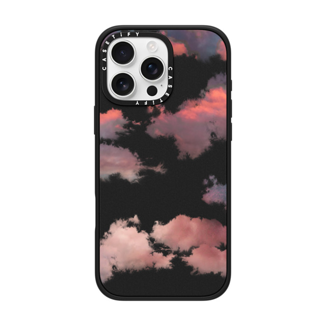 CASETiFY iPhone 16 Pro Max ケース マットブラック インパクトケース MagSafe対応 Cloud Clouds