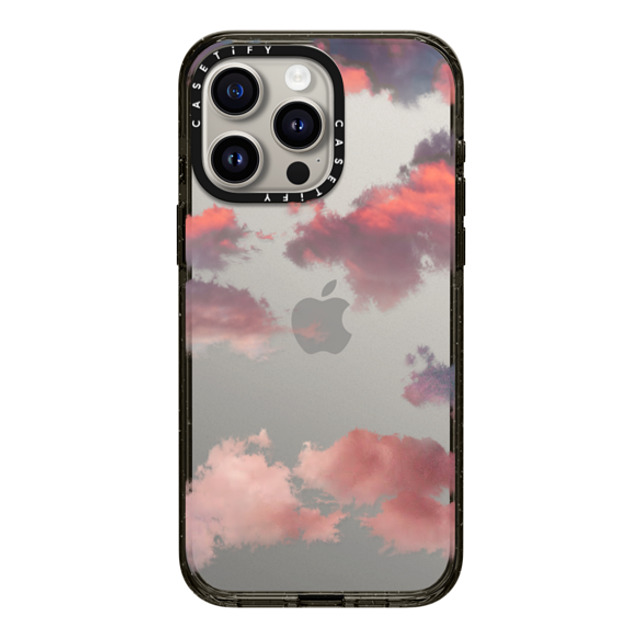 CASETiFY iPhone 15 Pro Max ケース ブラック インパクトケース Cloud Clouds