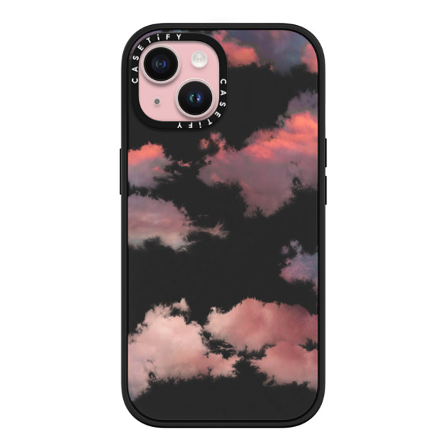 CASETiFY iPhone 15 ケース マットブラック インパクトケース MagSafe対応 Cloud Clouds