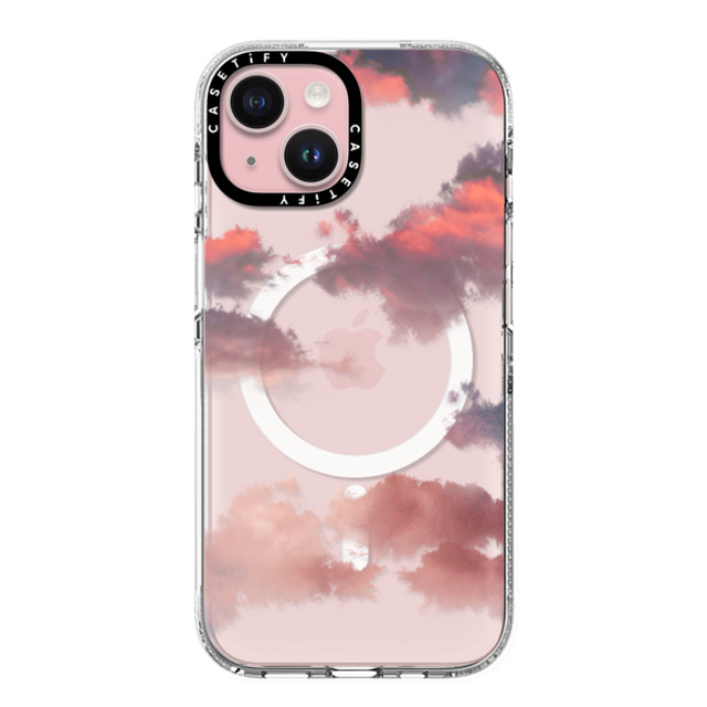 CASETiFY iPhone 15 ケース クリア クリア ケース MagSafe対応 Cloud Clouds