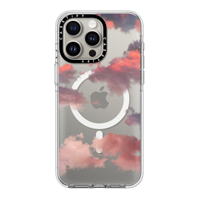 CASETiFY iPhone 15 Pro Max ケース クリア クリア ケース MagSafe対応 Cloud Clouds