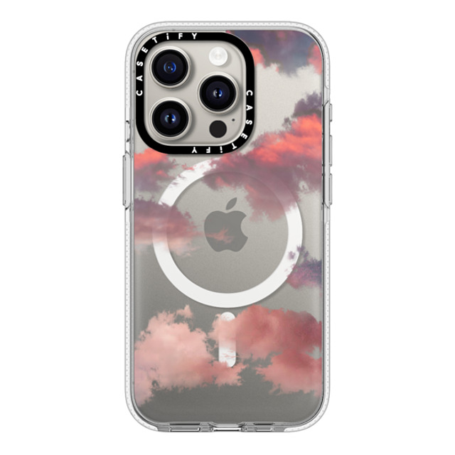 CASETiFY iPhone 15 Pro ケース クリア クリア ケース MagSafe対応 Cloud Clouds