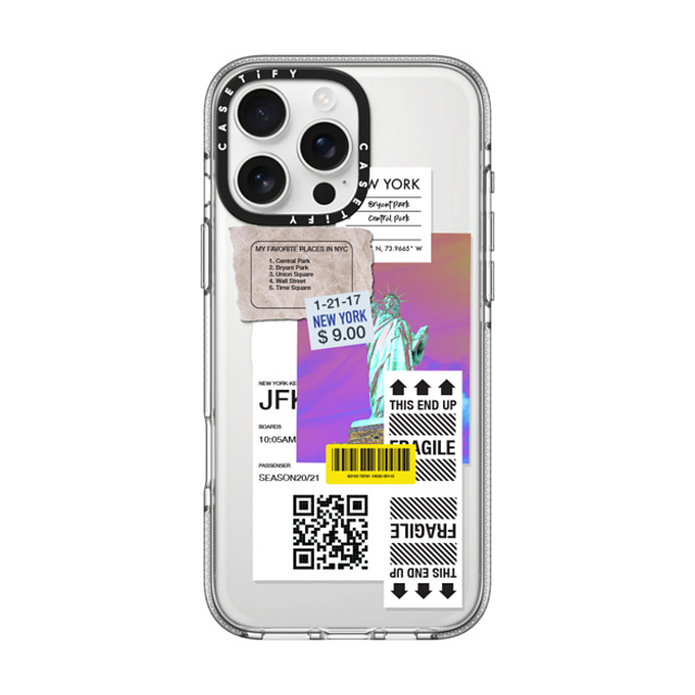 CASETiFY iPhone 16 Pro Max ケース クリア クリア ケース MagSafe対応 ステッカー Label Note Case 01