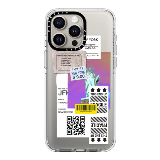 CASETiFY iPhone 15 Pro Max ケース クリア クリア ケース MagSafe対応 ステッカー Label Note Case 01