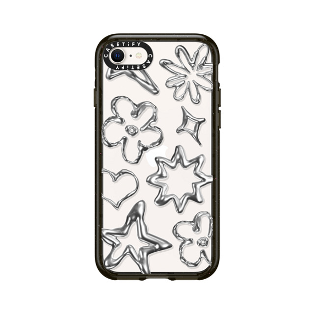 CASETiFY iPhone SE (2022) ケース ブラック インパクトケース Star,Pattern Pattern,Star,Monochrome,Futurism Chrome Doodles Father's Day CASETiFY iPhone SE (2022) ケース ブラック インパクトケース Star,Pattern Pattern,Star,Monochrome,Futurism Chrome Doodles Father's Day