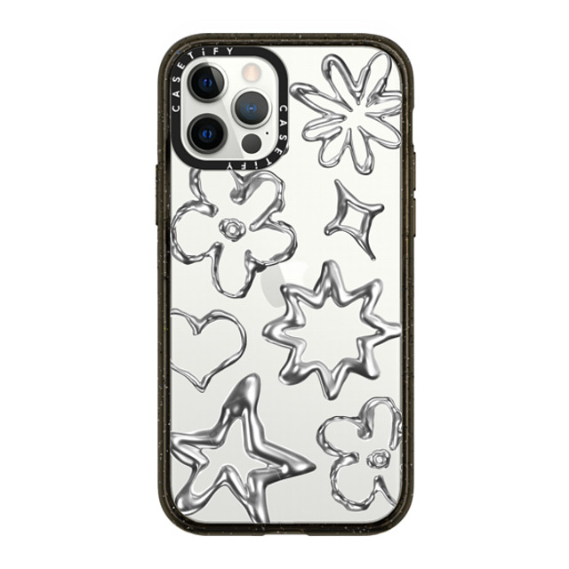 CASETiFY iPhone 12 Pro ケース ブラック インパクトケース Star,Pattern Pattern,Star,Monochrome,Futurism Chrome Doodles Father's Day CASETiFY iPhone 12 Pro ケース ブラック インパクトケース Star,Pattern Pattern,Star,Monochrome,Futurism Chrome Doodles Father's Day