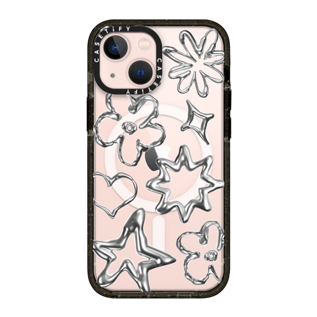 CASETiFY iPhone 13 Mini Case Black Impact Case MagSafe Compatible Star,Pattern Pattern,Star,Monochrome,Futurism Chrome Doodles Mother's Day CASETiFY iPhone 13 Mini Case Black Impact Case MagSafe Compatible Star,Pattern Pattern,Star,Monochrome,Futurism Chrome Doodles Mother's Day