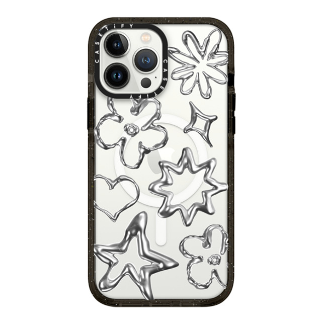 CASETiFY iPhone 13 Pro Max Case Black Impact Case MagSafe Compatible Star,Pattern Pattern,Star,Monochrome,Futurism Chrome Doodles Mother's Day CASETiFY iPhone 13 Pro Max Case Black Impact Case MagSafe Compatible Star,Pattern Pattern,Star,Monochrome,Futurism Chrome Doodles Mother's Day