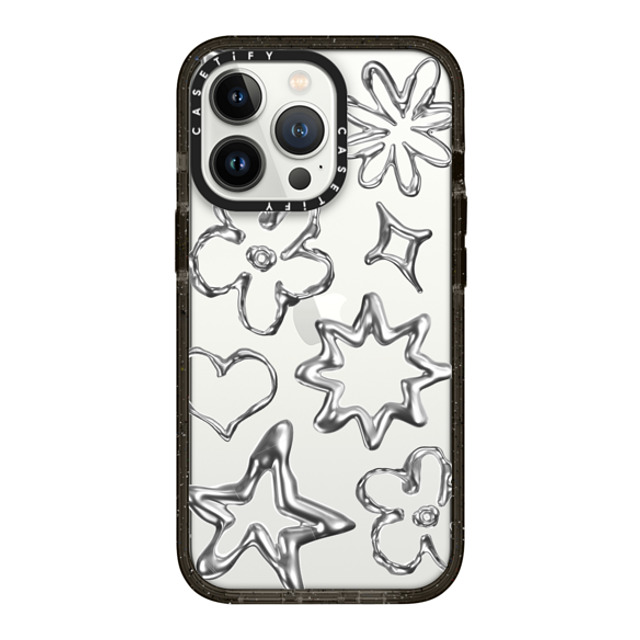CASETiFY iPhone 13 Pro Case Glossy Black インパクトケース Star,Pattern Futurism,Monochrome,Pattern,Star Chrome Doodles Mother's Day CASETiFY iPhone 13 Pro Case Glossy Black インパクトケース Star,Pattern Futurism,Monochrome,Pattern,Star Chrome Doodles Mother's Day