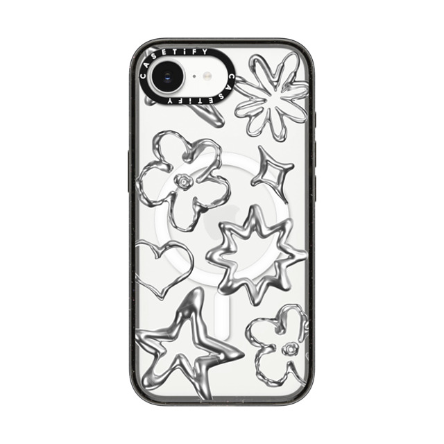 CASETiFY iPhone 16e ケース ブラック インパクトケース MagSafe対応 Star,Pattern Pattern,Star,Monochrome,Futurism Chrome Doodles Father's Day CASETiFY iPhone 16e ケース ブラック インパクトケース MagSafe対応 Star,Pattern Pattern,Star,Monochrome,Futurism Chrome Doodles Father's Day
