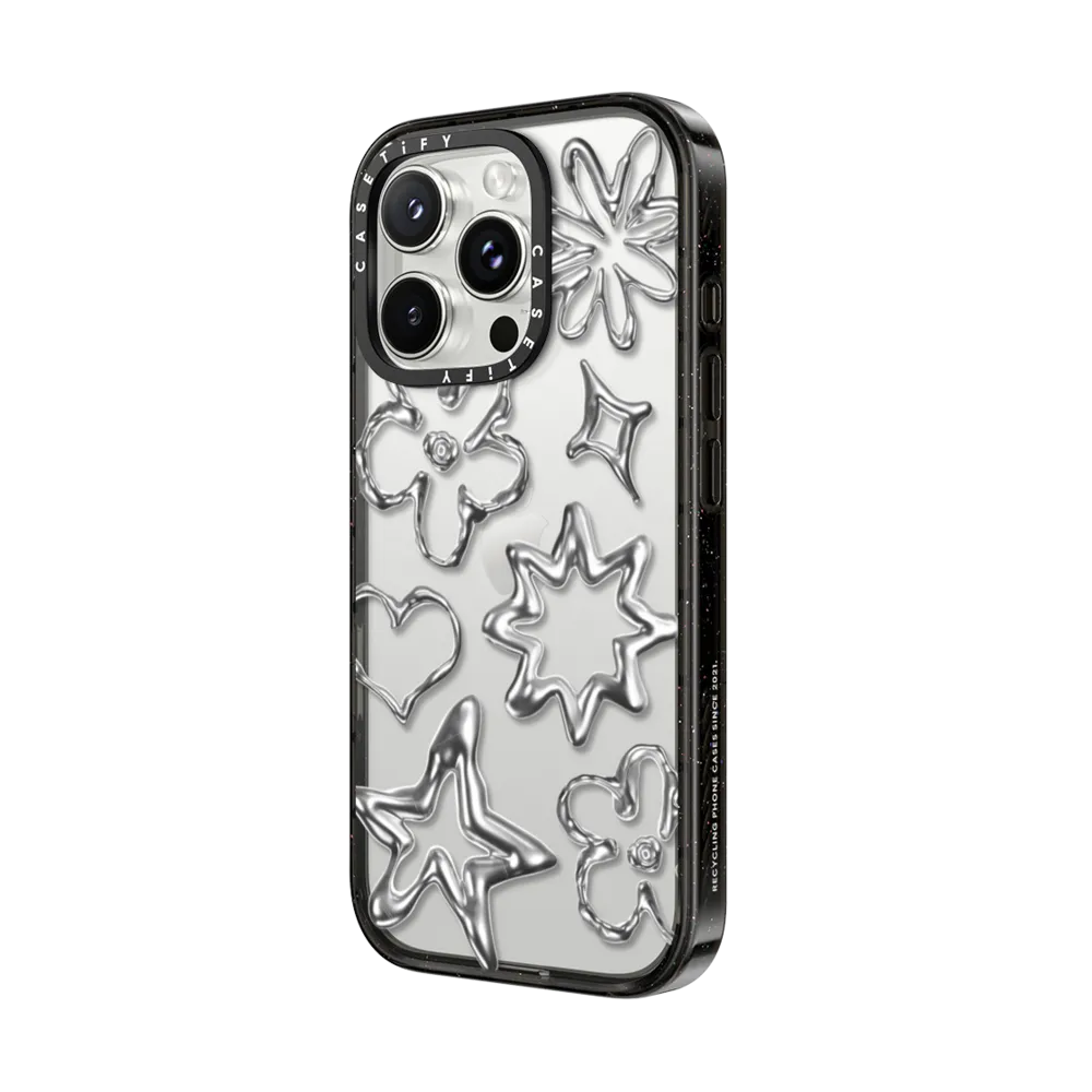 Impact iPhone 16 Pro Max Case - Chrome Doodles
