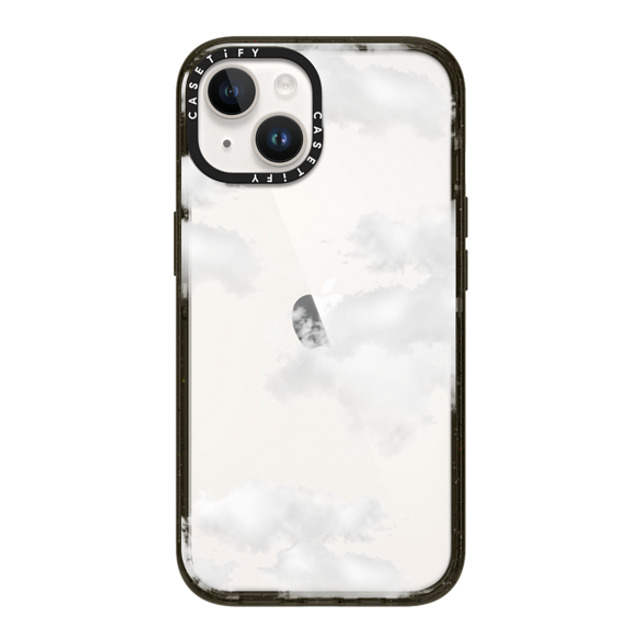 CASETiFY iPhone 14 ケース ブラック インパクトケース Cloud Clouds