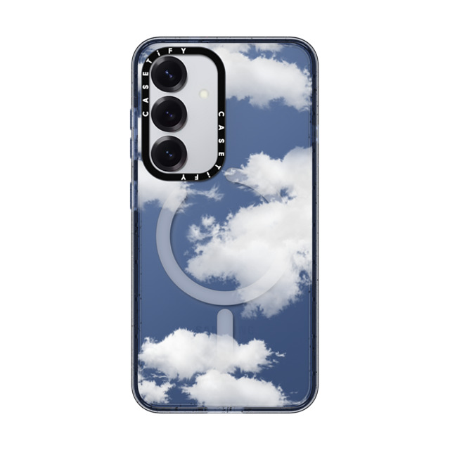 CASETiFY Galaxy S25 ケース Classic Blue Impact Magnetic Case Cloud Cloud Clouds