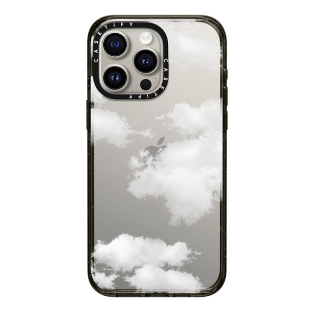 CASETiFY iPhone 15 Pro Max ケース ブラック インパクトケース Cloud Clouds