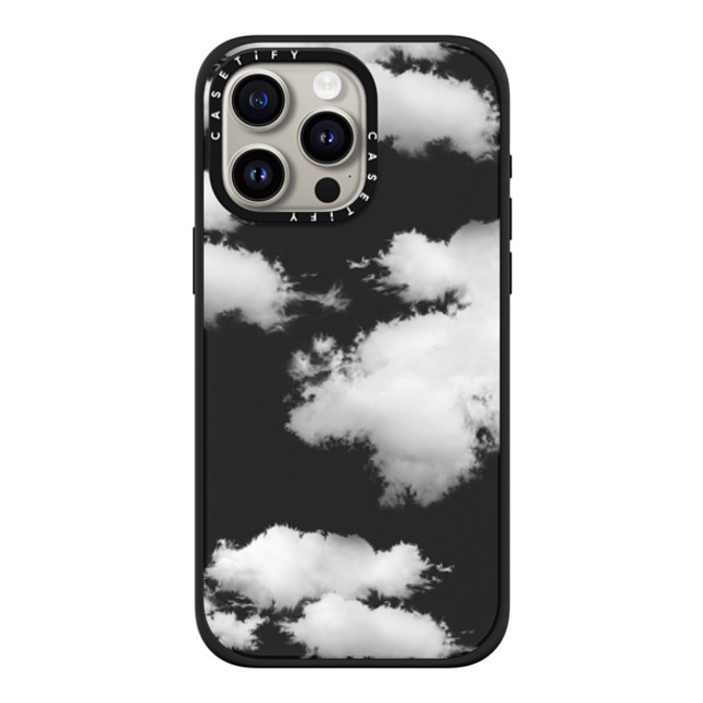 CASETiFY iPhone 15 Pro Max ケース マットブラック インパクトケース MagSafe対応 Cloud Clouds