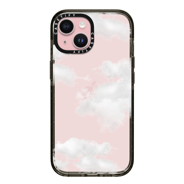 CASETiFY iPhone 15 ケース ブラック インパクトケース Cloud Clouds