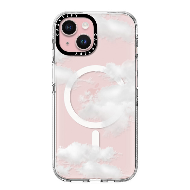 CASETiFY iPhone 15 ケース クリア クリア ケース MagSafe対応 Cloud Clouds