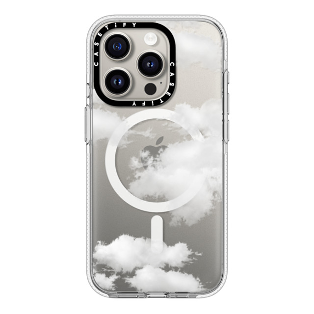 CASETiFY iPhone 15 Pro ケース クリア クリア ケース MagSafe対応 Cloud Clouds