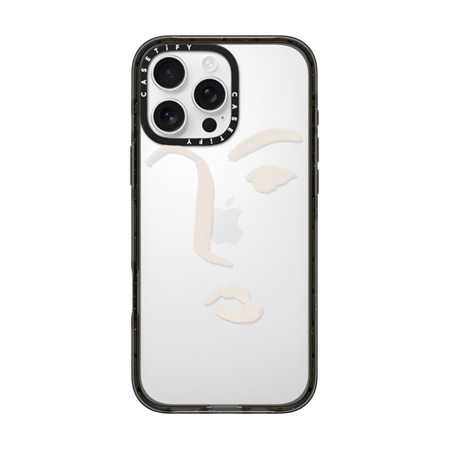 CASETiFY iPhone 16 Pro Max Case ブラック インパクトケース Line Art Line Art FACE Mother's Day CASETiFY iPhone 16 Pro Max Case ブラック インパクトケース Line Art Line Art FACE Mother's Day