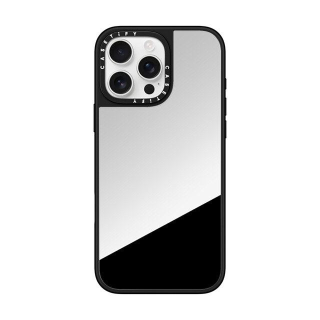 CASETiFY iPhone 16 Pro Max ケース Silver on Black ミラーケース MagSafe対応 CASETiFY BLACK casetify_artist