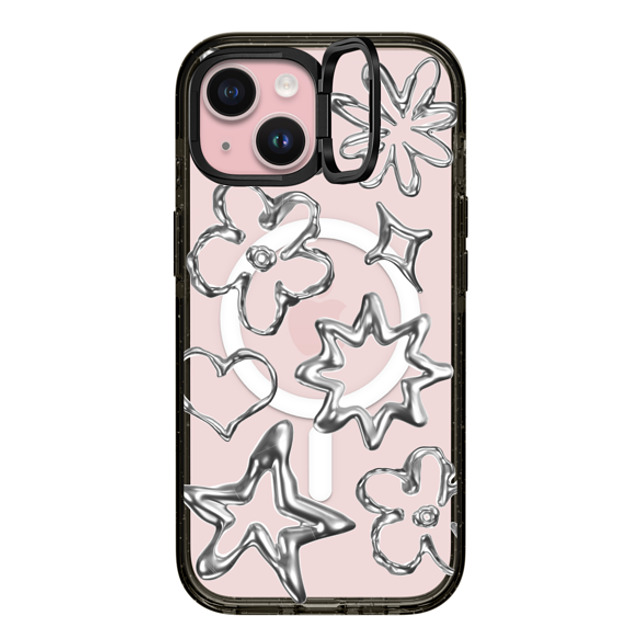 CASETiFY iPhone 15 Case Black インパクトリングスタンドケース MagSafe対応 Star,Pattern Pattern,Star,Monochrome,Futurism Chrome Doodles Father's Day CASETiFY iPhone 15 Case Black インパクトリングスタンドケース MagSafe対応 Star,Pattern Pattern,Star,Monochrome,Futurism Chrome Doodles Father's Day
