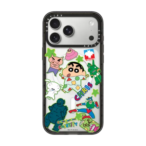 iPhone 17 Pro Max - Crayon Shinchan Sticker Custom Case (Pajamas)