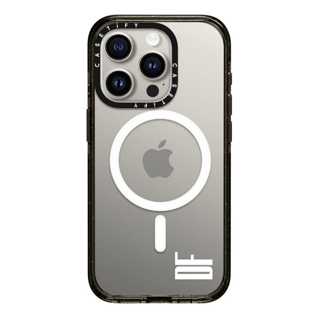CASETiFY iPhone 15 Pro Case Black Impact Case MagSafe Compatible Custom Case - DF CASETiFY iPhone 15 Pro Case Black Impact Case MagSafe Compatible Custom Case - DF