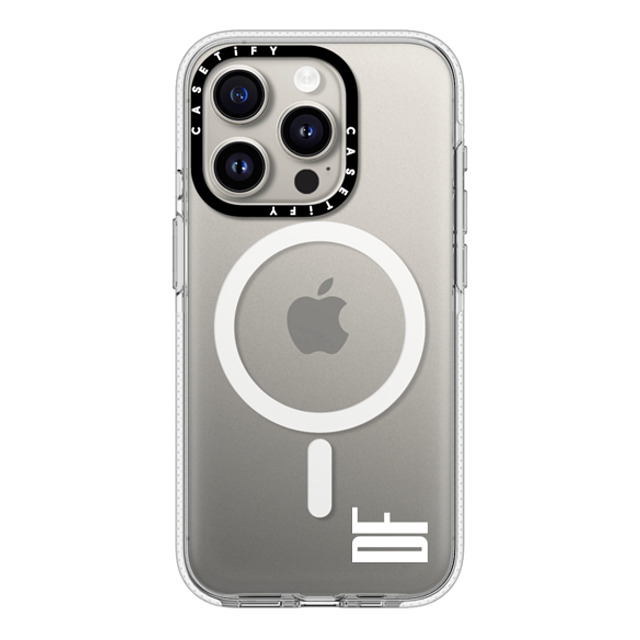 CASETiFY iPhone 15 Pro Case Clear Clear Case MagSafe Compatible Custom Case - DF CASETiFY iPhone 15 Pro Case Clear Clear Case MagSafe Compatible Custom Case - DF