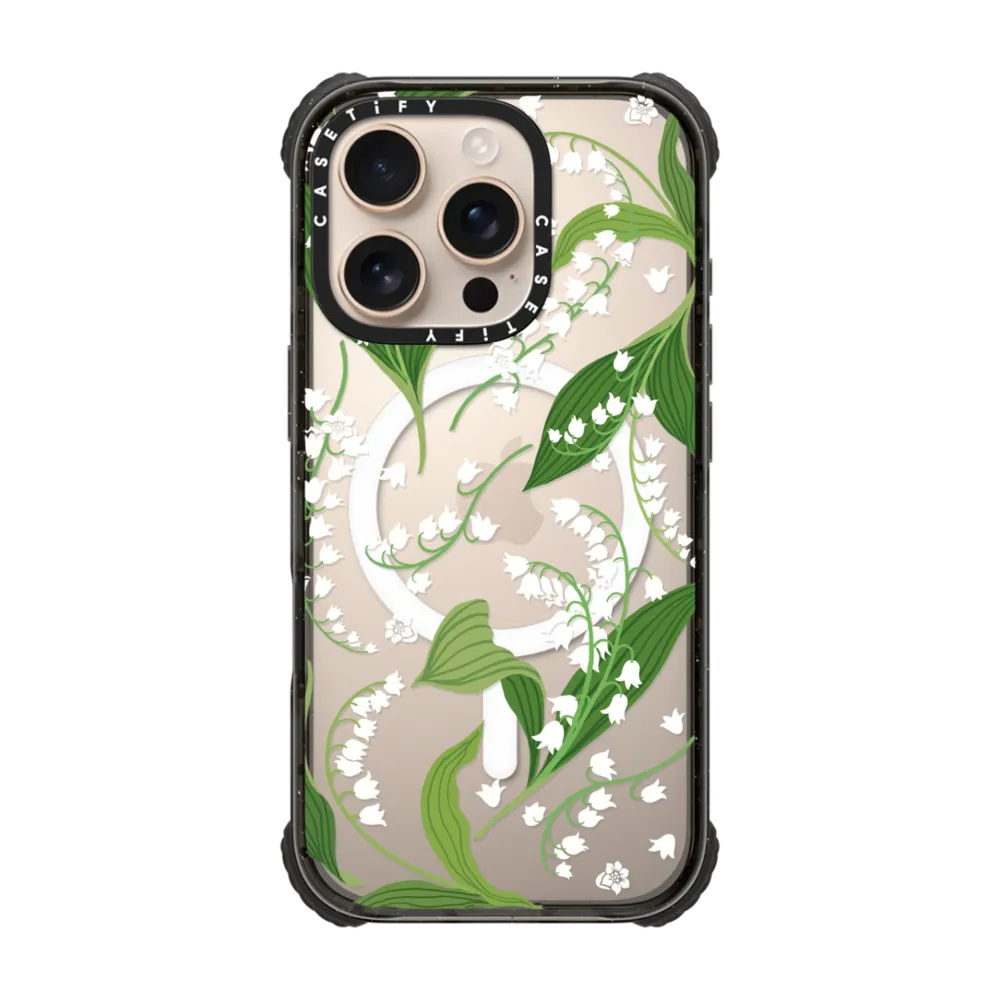 Ultra Impact iPhone 16 Pro Case MagSafe Compatible - Lily of the Valley