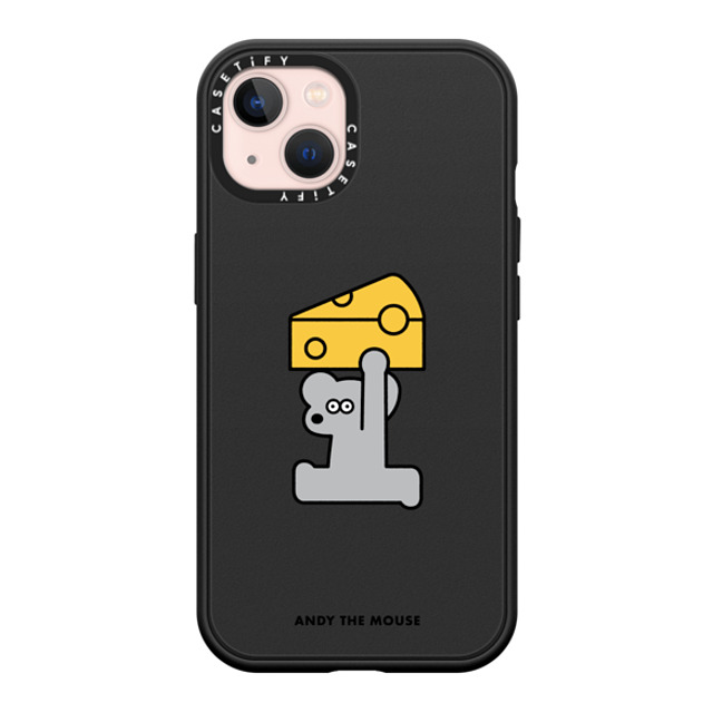 Seiji Matsumoto x CASETiFY iPhone 13 ケース マットブラック インパクトケース MagSafe対応 ANDY & CHEESE