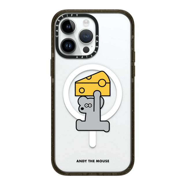 Seiji Matsumoto x CASETiFY iPhone 14 Pro Max ケース ブラック インパクトケース MagSafe対応 ANDY & CHEESE