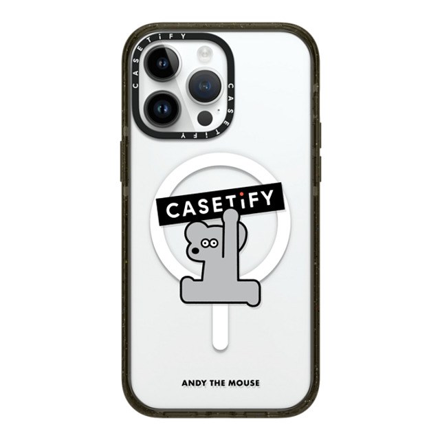 Seiji Matsumoto x CASETiFY iPhone 14 Pro Max ケース ブラック インパクトケース MagSafe対応 ANDY CASETiFY