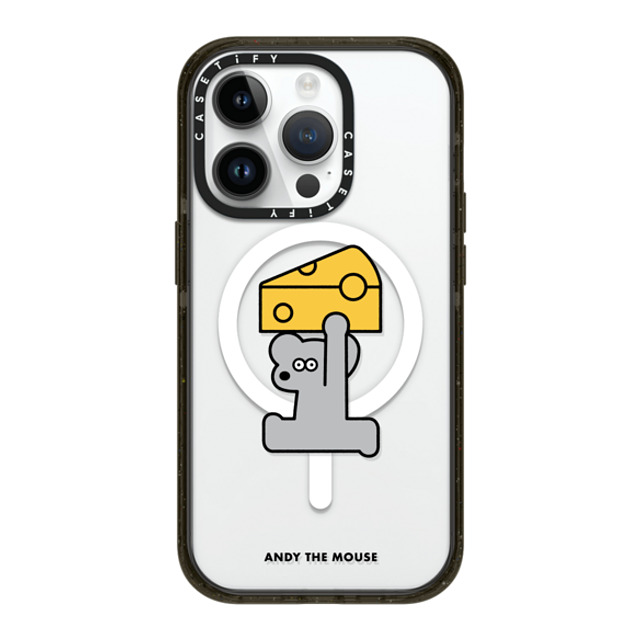 Seiji Matsumoto x CASETiFY iPhone 14 Pro ケース ブラック インパクトケース MagSafe対応 ANDY & CHEESE