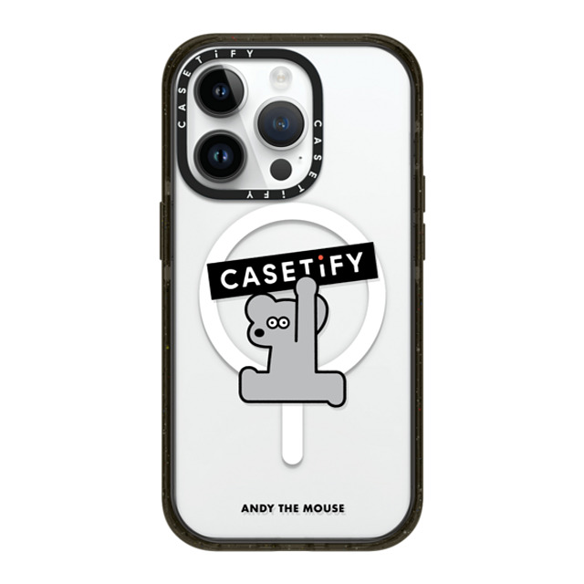 Seiji Matsumoto x CASETiFY iPhone 14 Pro ケース ブラック インパクトケース MagSafe対応 ANDY CASETiFY