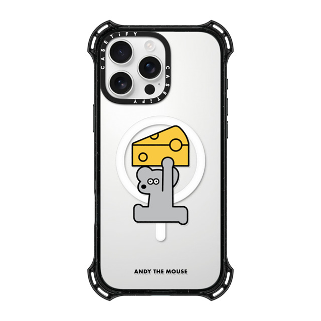 Seiji Matsumoto x CASETiFY iPhone 16 Pro Max ケース ブラック バウンスケース ANDY & CHEESE