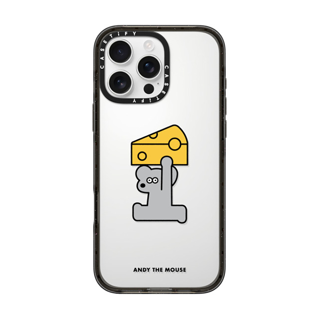 Seiji Matsumoto x CASETiFY iPhone 16 Pro Max ケース ブラック インパクトケース ANDY & CHEESE