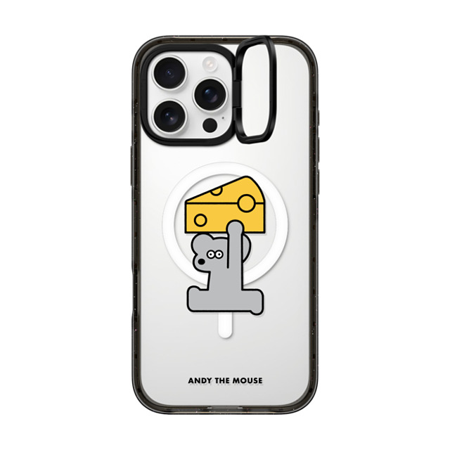 Seiji Matsumoto x CASETiFY iPhone 16 Pro Max ケース ブラック インパクトリングスタンドケース MagSafe対応 ANDY & CHEESE