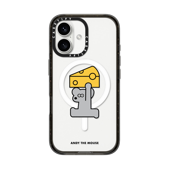 Seiji Matsumoto x CASETiFY iPhone 16 ケース ブラック インパクトケース MagSafe対応 ANDY & CHEESE