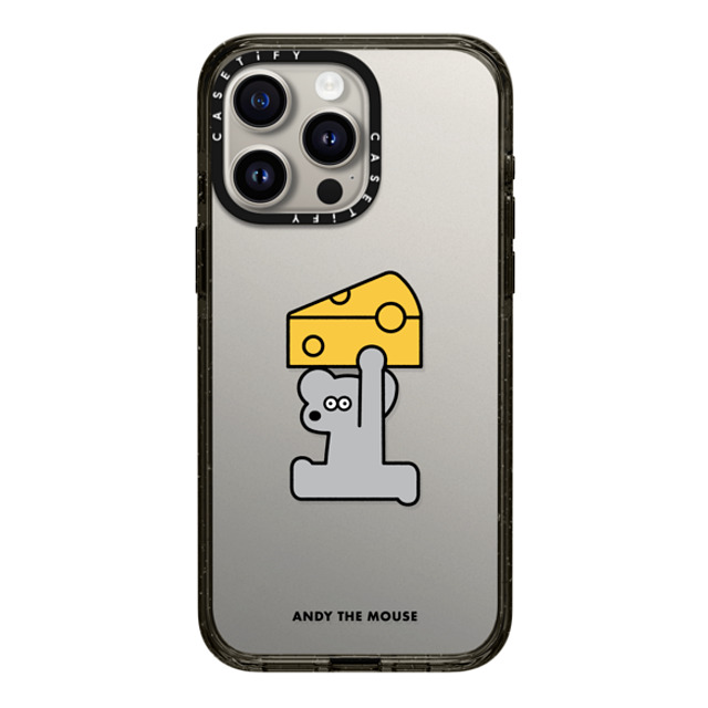 Seiji Matsumoto x CASETiFY iPhone 15 Pro Max ケース ブラック インパクトケース ANDY & CHEESE