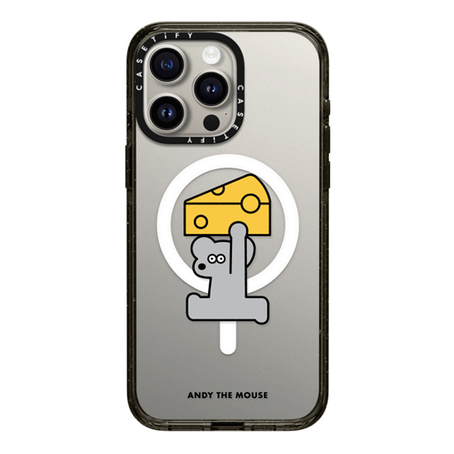 Seiji Matsumoto x CASETiFY iPhone 15 Pro Max ケース ブラック インパクトケース MagSafe対応 ANDY & CHEESE